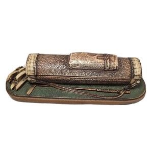 Vintage Enesco Golf Bag  Holder Desktop Pencil Office Accessories  Lover 2001